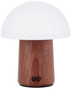 LED настолна лампа в бял и тъмно естествен цвят (височина 12,5 cm) Alice Mushroom – Gingko