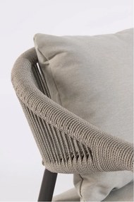 Алуминиев градински комплект за отдих в цвят каки/кафяво-сив за 2 Millor – Bizzotto