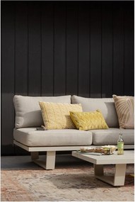 Сиво-бежов тапициран градински диван Bear – WOOOD