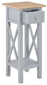 280058  Side Table Grey 27x27x65,5 cm Wood