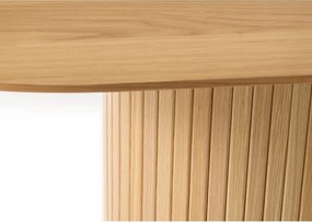 Маса за хранене с дъбов плот 95x180 cm Nola - Unique Furniture