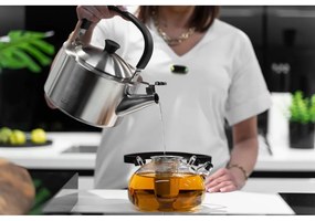 Матиран чайник от неръждаема стомана с бутало , 1,5 л Diamante - Vialli Design