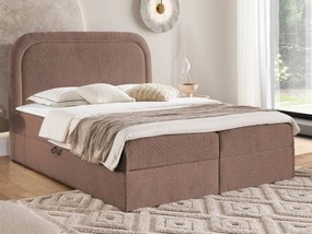 Тапицирано легло Bonito-Кафяв-140 x 200