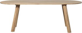 Трапезна маса от масивен дъб 90x220 cm Tablo – WOOOD