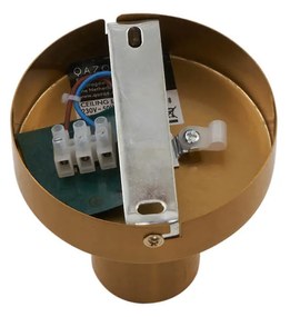 Дизайнерско таванно осветление месинг с бяло градиентно стъкло - Pillon