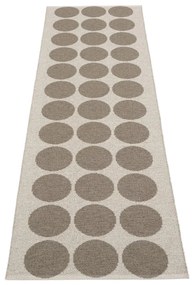 Кафява и бежова пътека за открито и закрито 70x240 cm Hugo Walnut Linen – Pappelina