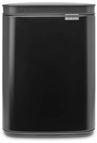 Кош за боклук Brabantia Bo Small 1006622, 4 л, Плавно и безшумно отваряне, Противоплъзгаща основа, Черен