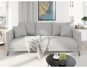 Светлосив шенилов диван 200 cm Freya – Ropez