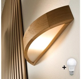 Brilagi - LED стенен лампион CARVALHO 1xE27/60W/230V дъб