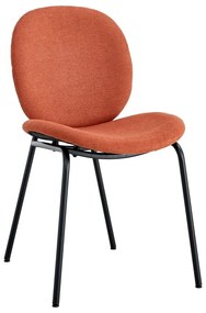 Трапезни столове в комплект от 2 броя в тухлен цвят Cori - Marckeric