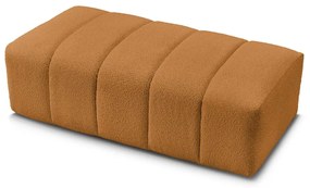 Табуретка от прежда с примки от букле в цвят горчица Annecy – Bobochic Paris