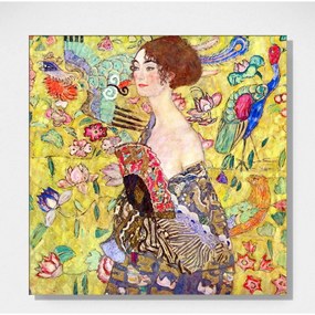 Репродукция на Густав Климт - Дама с ветрило, 50 x 50 cm Lady with fan - Fedkolor