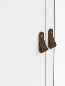 Бял гардероб с огледало 150x199x58 cm Madrid – Tvilum