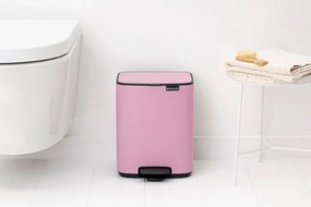 Кош за боклук Brabantia Bo Pedal 1010445, 7 л, Плавно затваряне, Гумирана основа, Розов