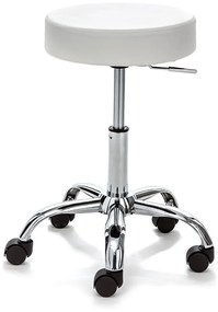 Бял офис стол от имитация на кожа Tizio – Tomasucci