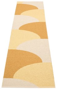 Пътека за открито и закрито в цвят жълта охра 70x270 cm Hill Ochre Pale Yellow – Pappelina