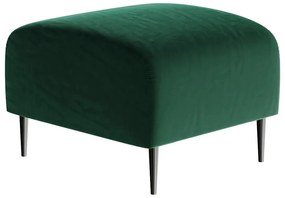 Тъмнозелено кадифено столче за крака Shel - Ghado
