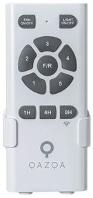 Умен вентилатор за таван черен 132 см вкл. LED димируем с дистанционно управление - София