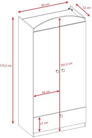 Гардероб Babydreams Cartoon-Mple-Digger