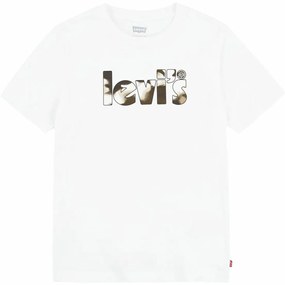 Тениска Levi's Camo Poster Logo Bright 60732 Бял - 14 години