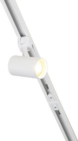 Интелигентна 1-фазна релсова система с 14 прожектора бяла с Wi-Fi GU10 - Jeana