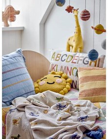 Кремаво бебешко одеяло 130x160 cm Plane – Bloomingville Mini