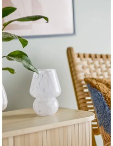 Бяла стъклена ваза Halim - Bloomingville