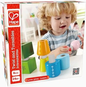Hape - Детска играчка за подреждане с навивана, дървена