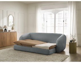 Тъмносив шенилов сгъваем диван 228 cm Neyo – Bobochic Paris