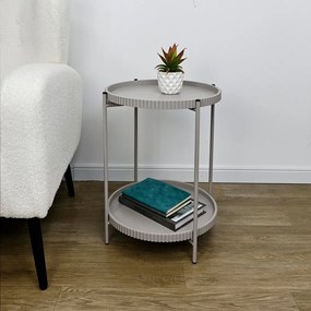 Метална кръгла странична масичка ø 42 cm Herdys – Yes Everyday