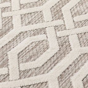 Бежов килим за открито 150x80 cm Mondo - Flair Rugs