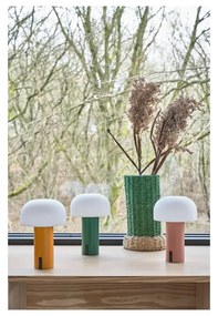 Бяло-зелена LED настолна лампа (височина 22,5 cm) Styles – Villa Collection