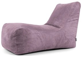 Лилав пуф от рипсено кадифе Lounge – SLOWDOWN