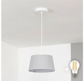 Brilagi - LED пендел на кабел CERIA 1xE27/40W/230V Ø 25 cm сив