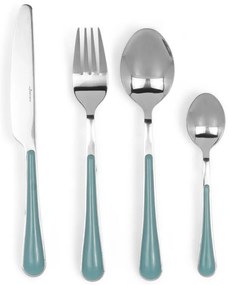 Комплект 24 бр прибори за хранене Luigi Ferrero Norsk FR-2421CS, Неръждаема стомана, Син