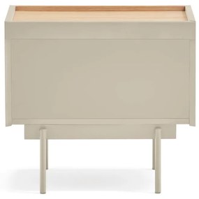 Нощно шкафче в светлосиво и естествен дъб Otto - Teulat