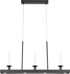 Черно метално LED затъмняващо се висящо осветително тяло Dining – Markslöjd