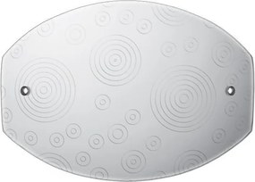 Аплик ОЗОН LED, 285х200, бял гланц, 6W, 4000K