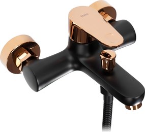 Смесител за вана REA Mild Black Rose Gold