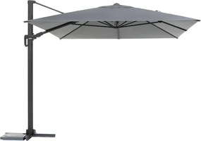 Градински чадър със странична стойка Hesperide Suenyo Sunbrella, Антрацит, 4x3 m