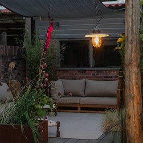 Ръстичен външен окачен аплик антично злато IP44 - Kansas