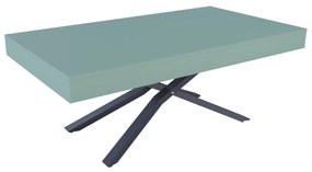 Разтегателна маса с повдигащ механизъм ТОСКАНА - МДФ мат зелен дъск блу