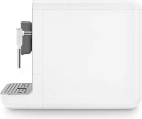 Еспресо машина SMEG Collezione BCC12WHMEU, 1350 W, 19 bar, 1.4 л, 8 функции, Вградена мелачка, Дюза за пара, Бял