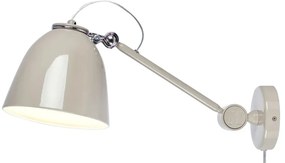 Сиво-бежова стенна лампа за контакт Tilt – Markslöjd