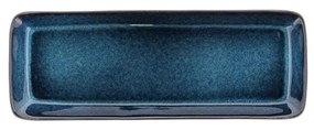 Поднос за сервиране керамична тава 14x38 cm Gastro Dark Blue/Black – Bitz