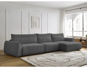 Сив ъглов диван Aden – Bobochic Paris