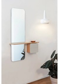 Комплект за коридор в дъбов декор в бял и естествен цвят One More Look - UMAGE