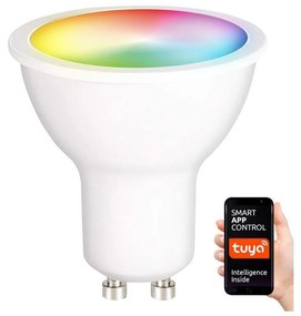 LED RGB Димируема крушка GU10/5W/230V 2700-6500K Wi-Fi Tuya