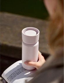 Светлорозова термочаша от неръждаема стомана 400 ml Singles – Zone
