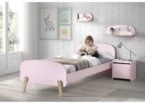 По-малък розов стенен рафт Kiddy - Vipack